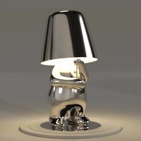 Playful Dimmable Table Lamp - LumoPals-Silver-Thinking-State of Style