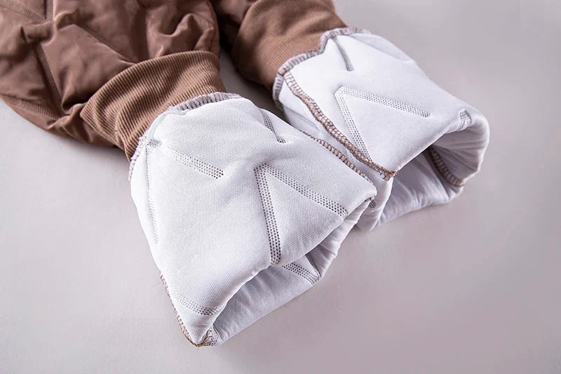 Plus Size Winter Down Cotton Pants-Brown-S-State of Style