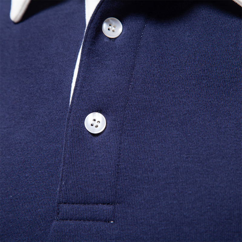 Polo Pullover for Men - Hudson-Blue-S-State of Style