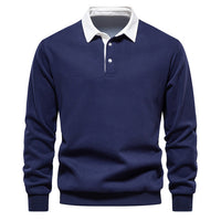 Polo Pullover for Men - Hudson-Blue-S-State of Style