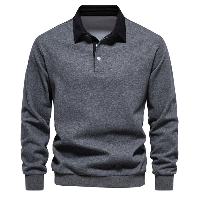 Polo Pullover for Men - Hudson-Grey-S-State of Style