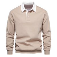 Polo Pullover for Men - Hudson-Khaki-S-State of Style