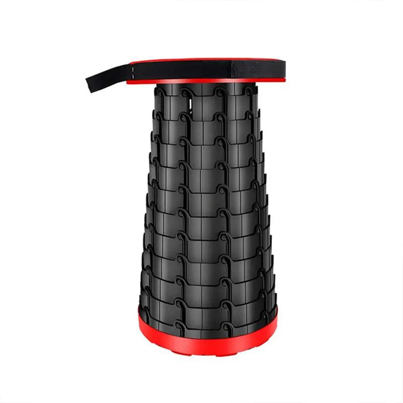 Portable Folding Stool - CompactGo-Red-State of Style