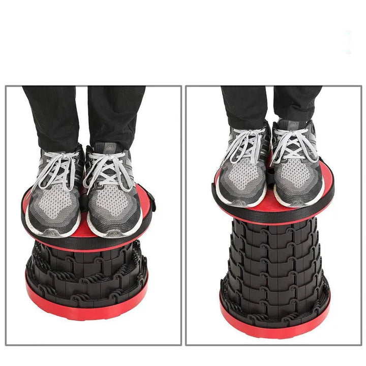 Portable Folding Stool - CompactGo-Red-State of Style