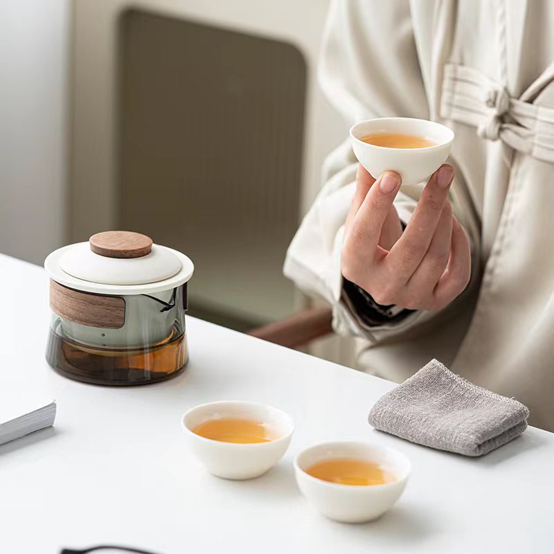 Portable & Stylish Tea Set - SipMate-Black-State of Style