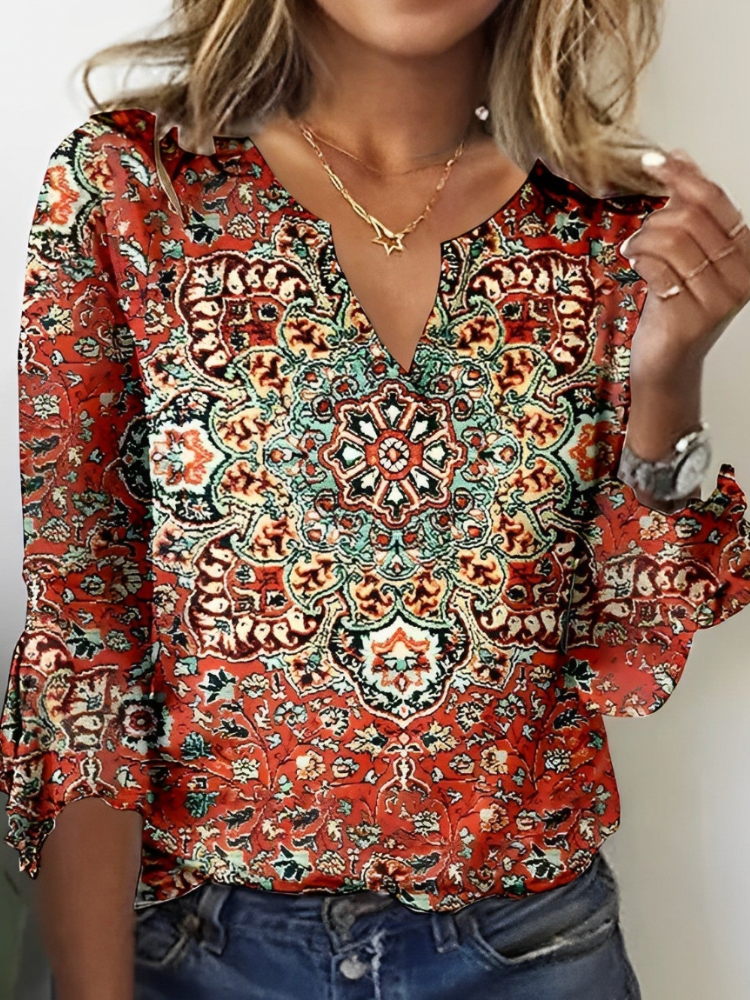 Printed Top - Mila-S-State of Style