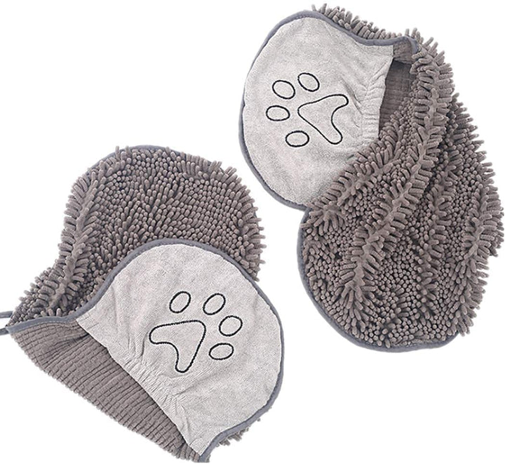 Quick-Drying Microfiber Dog Towel - Super Absorbent & Soft-Grey-State of Style