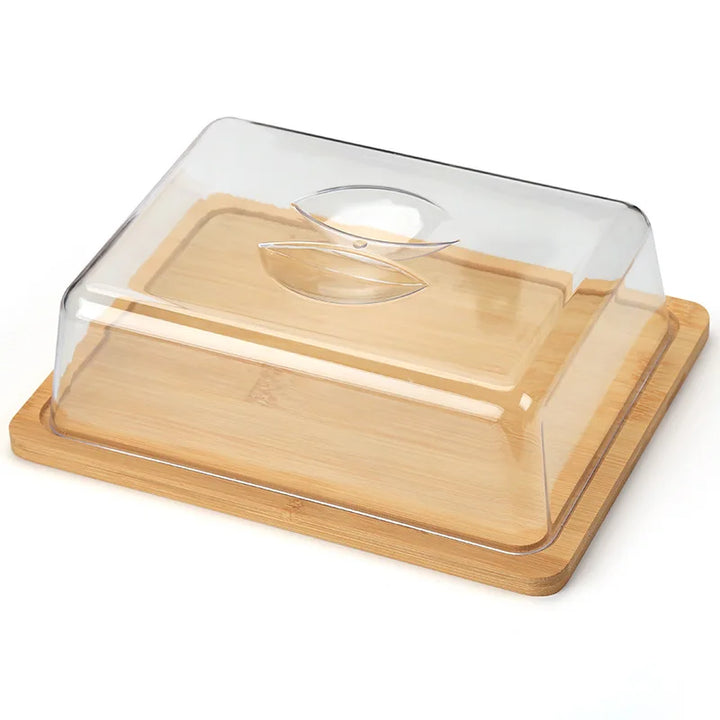 Rectangular Butter Dish with Bamboo Lid - FreshSeal-State of Style