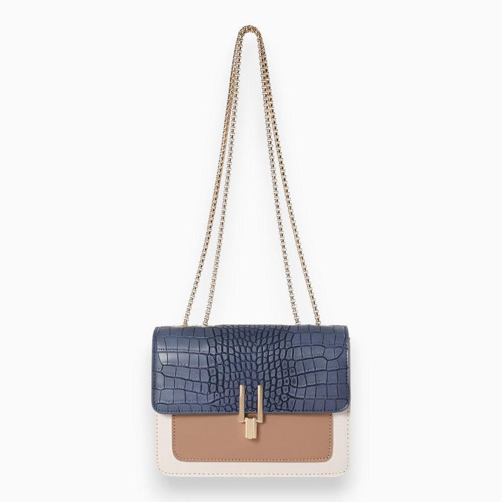 Rectangular Flap Bag - Amélie-Dark Blue-State of Style