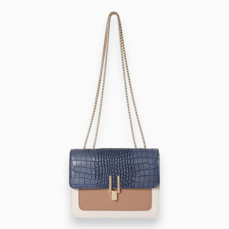 Rectangular Flap Bag - Amélie-Dark Blue-State of Style