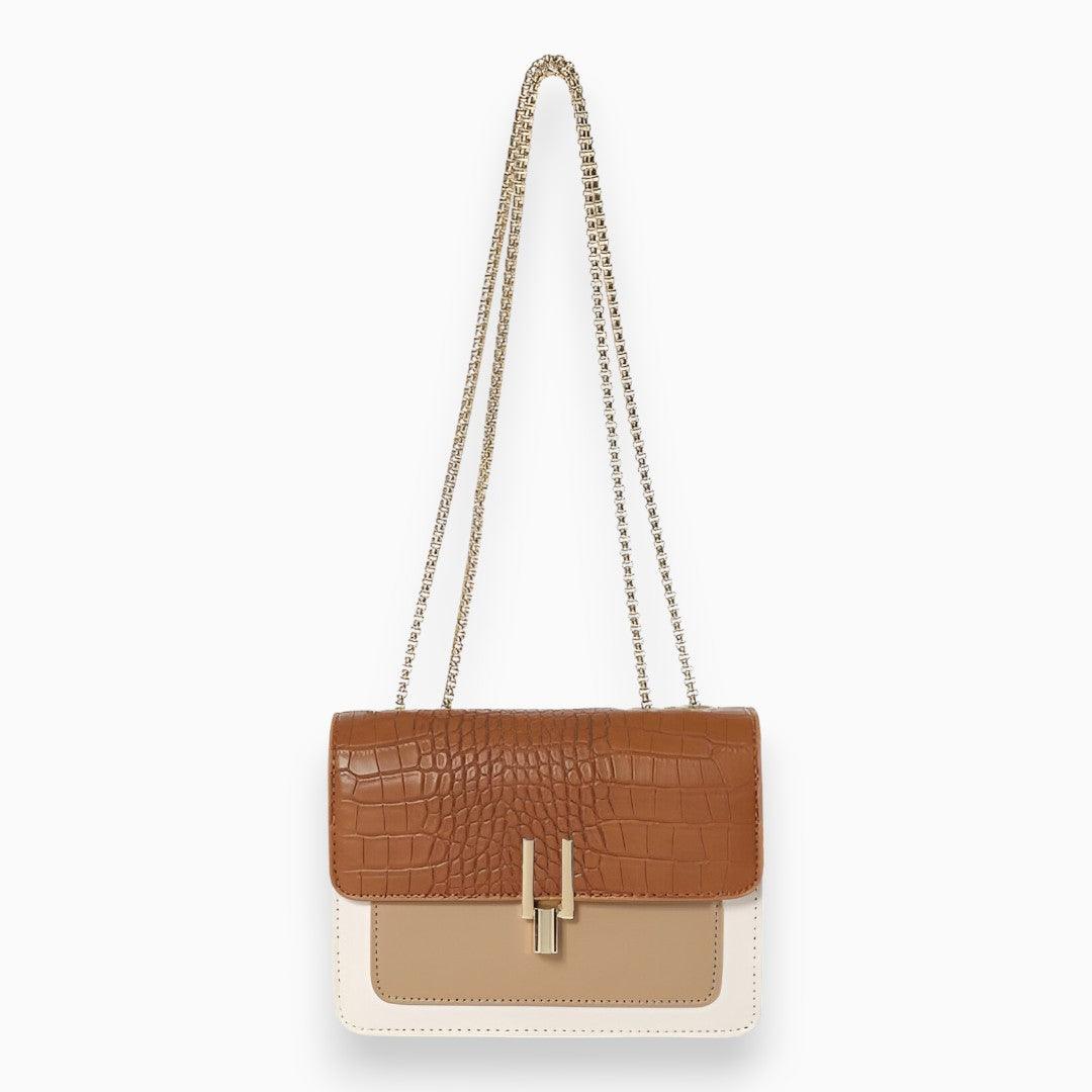 Rectangular Flap Bag - Amélie-Light Brown-State of Style