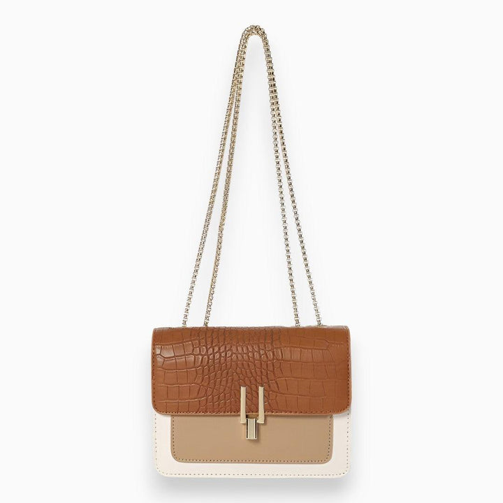 Rectangular Flap Bag - Amélie-Light Brown-State of Style