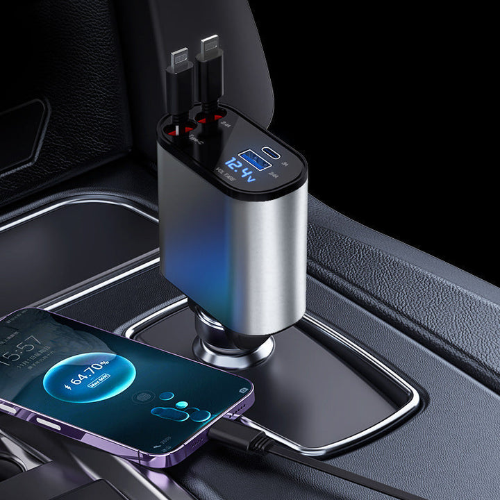 Retractable Car Fast Charger – VoltEdge-2 iPhone-State of Style
