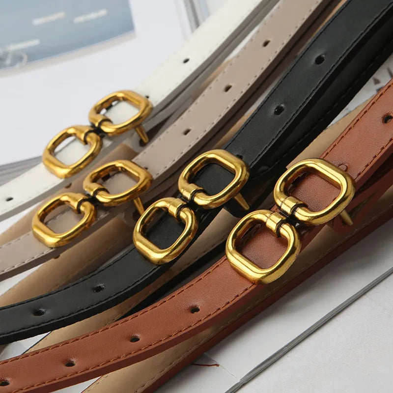 Retro Buckle Designer Belt | Chic & Adjustable-Black-State of Style