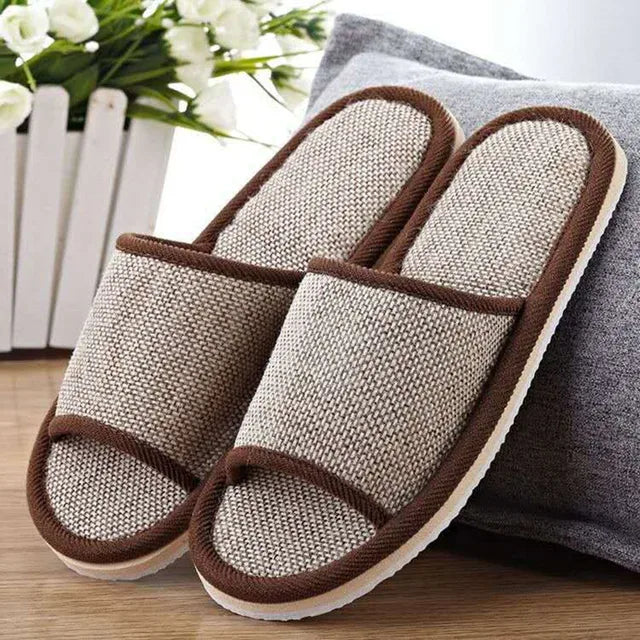 Rob - Mesh Comfort Pantoffels-Donkerbruin-37-38-State of Style