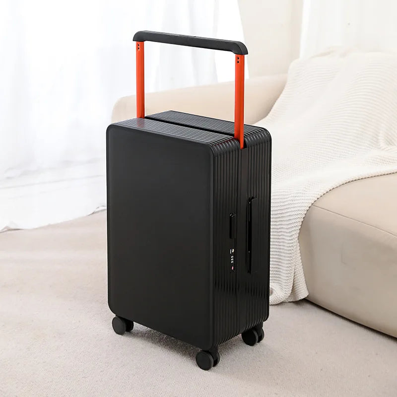 Robust PP hard shell suitcase – Dublin-Black-S (42 L)-State of Style