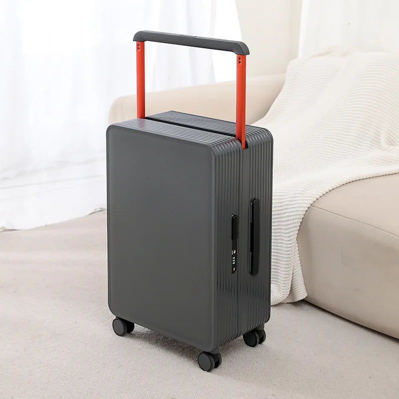 Robust PP hard shell suitcase – Dublin-Gray-S (42 L)-State of Style
