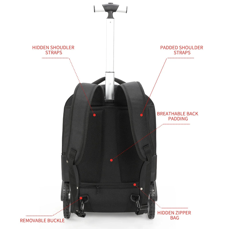 Rolling Laptop Backpack – Helsinki-S (30 L)-State of Style