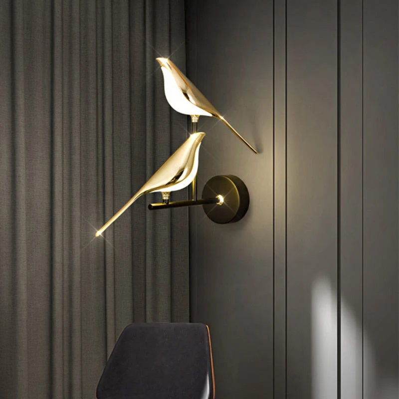 Rotating LED Wall Lamp - LuminaBird-1 Head-White Light-State of Style