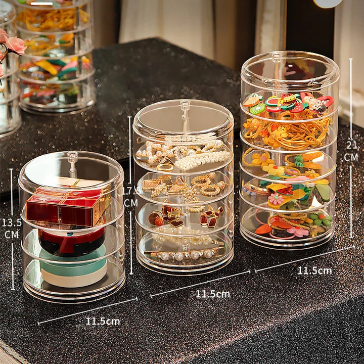 Rotating Round Jewellery Organizer-THREE-State of Style