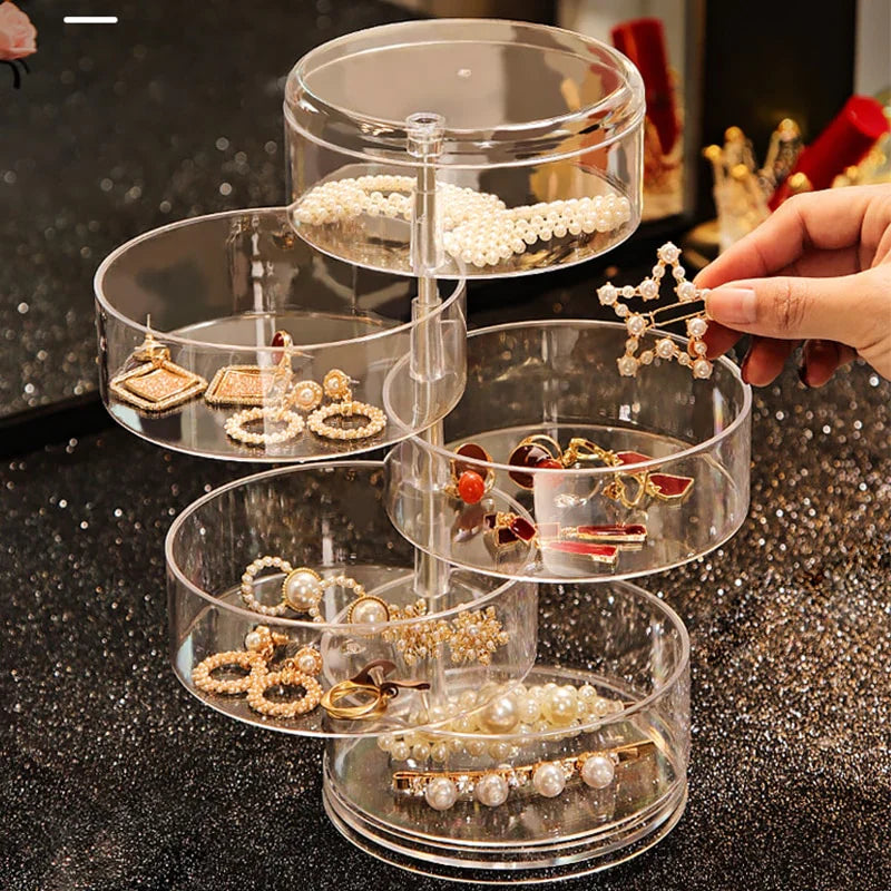 Rotating Round Jewellery Organizer-THREE-State of Style