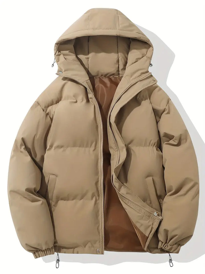 Ruben Comfortable Men's Winter Jacket-Khaki-M-State of Style