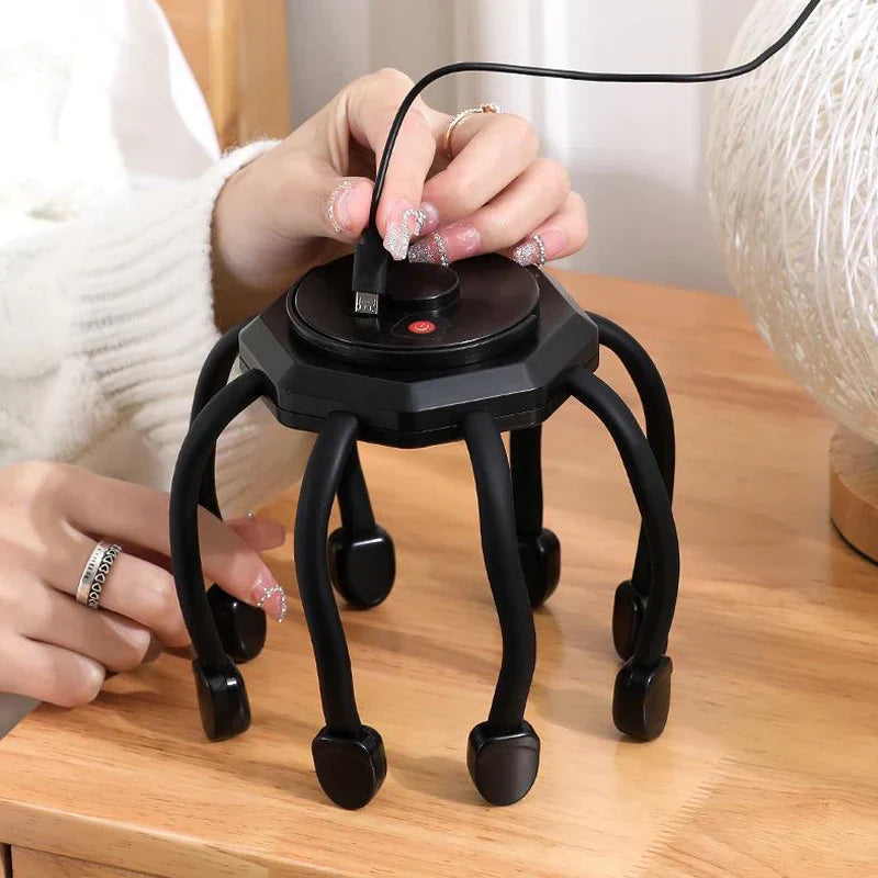 Scalp Massager - RelaxSphere-Black-State of Style