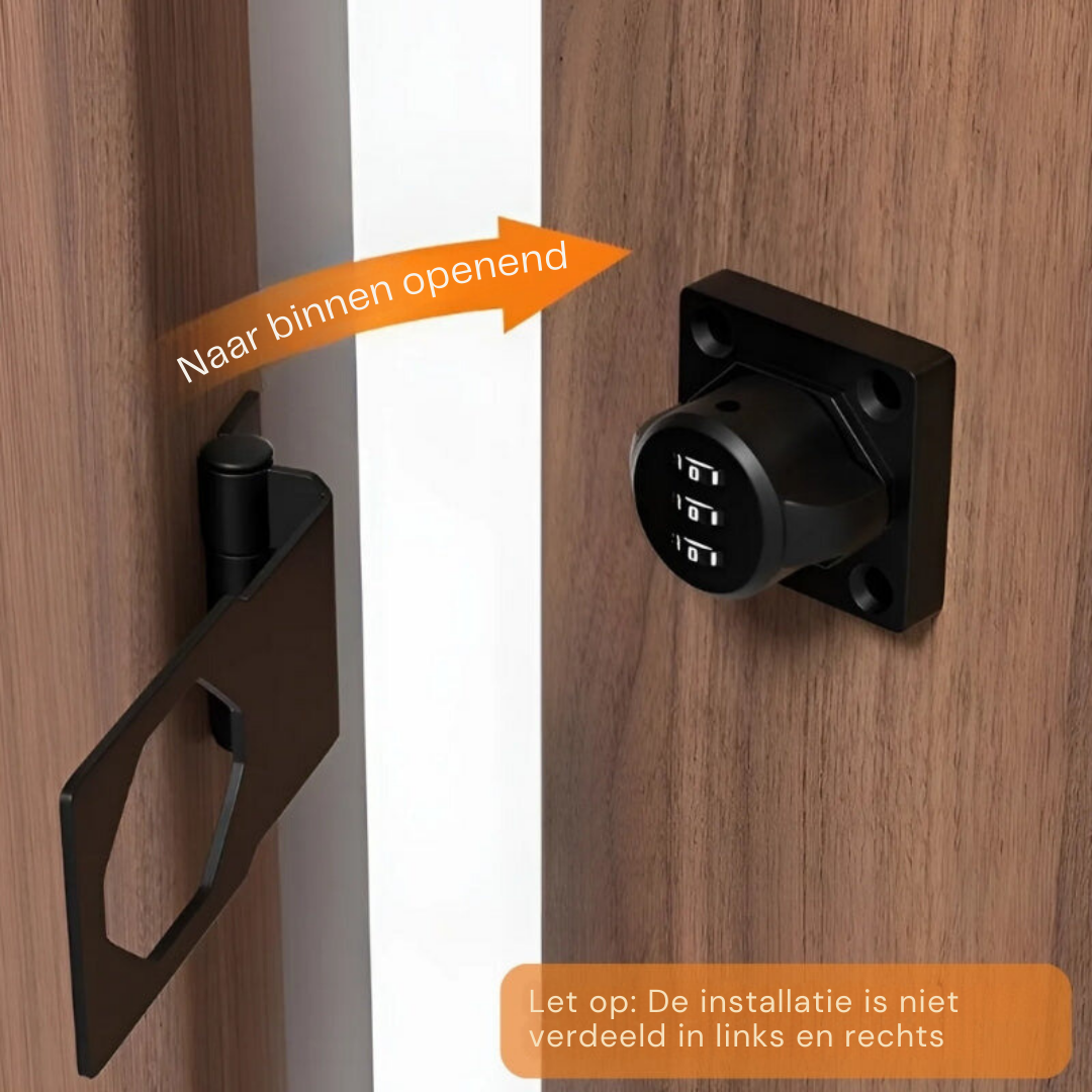 SecureCode - Keyless Combination Lock-Black-State of Style