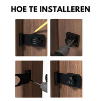 SecureCode - Keyless Combination Lock-Black-State of Style