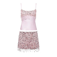 Sequin Tassel Bikini Set – Riviera-Pink-S-State of Style