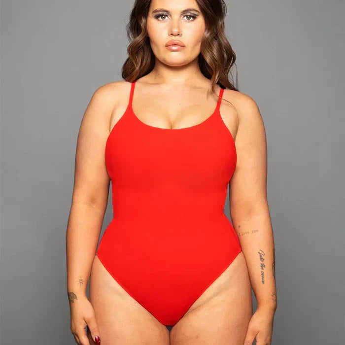Shaping effect swimsuit – Samira-Red-XS-State of Style