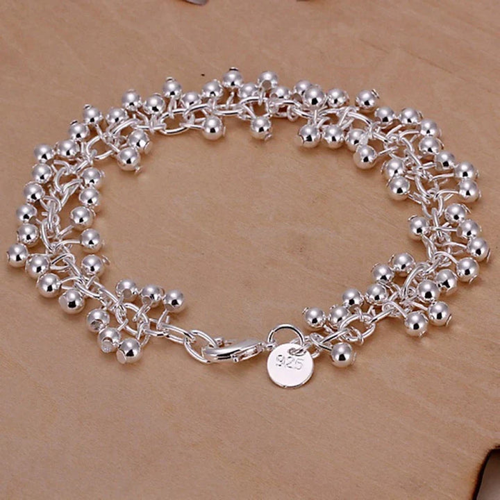 SILVER BEAD BRACELET-State of Style