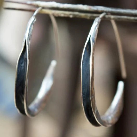 Simple Earrings Large Circle - Luna-State of Style