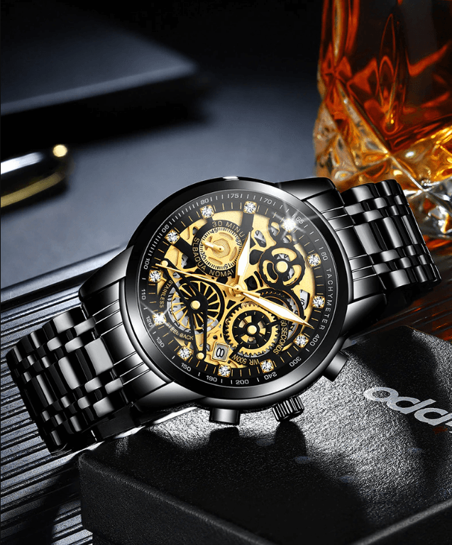 Skeleton Men's Watch - Eclipse-Silver-State of Style