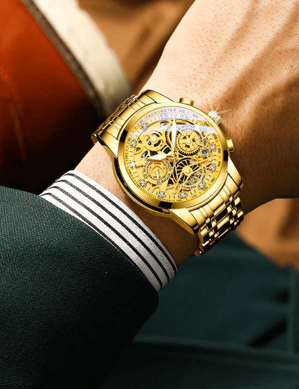 Skeleton Men's Watch - Eclipse-Silver-State of Style