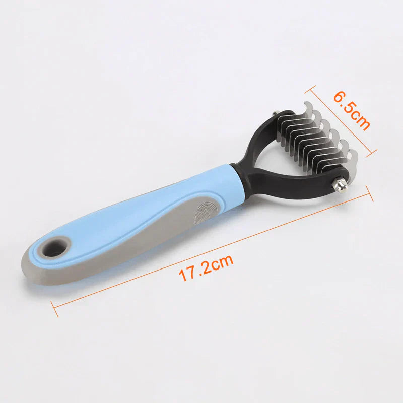SmoothGroom Double-Sided Pet Grooming Comb-Blue-State of Style