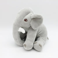 Soft Plush Elephant Toy for Babies - TinyTrunk-Gray-State of Style