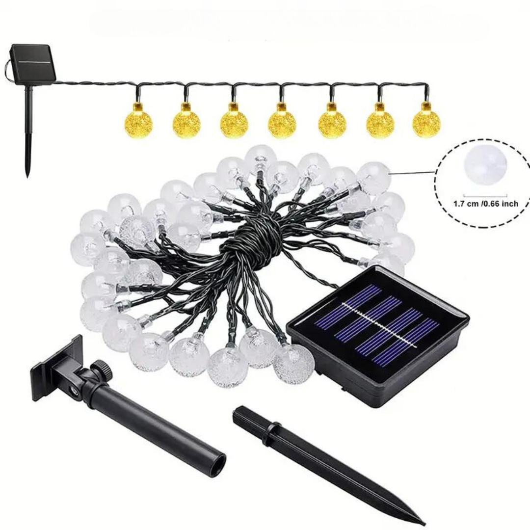 Solar String Lights for Outdoors - EcoGlow-5 Meters - 20 Lights-State of Style