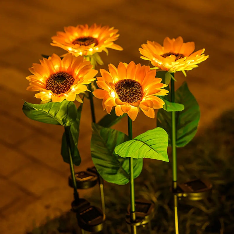 SolarBloom Waterproof Solar - Powered Sunflower Lamp-1-State of Style