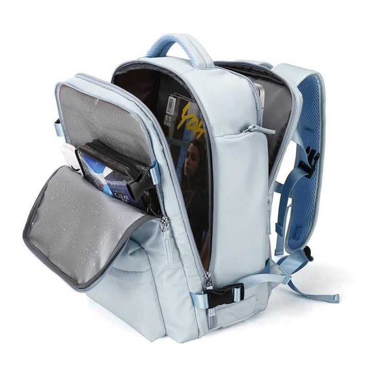 Spacious Versatile Backpack - TrailSafe Pro-Black-State of Style
