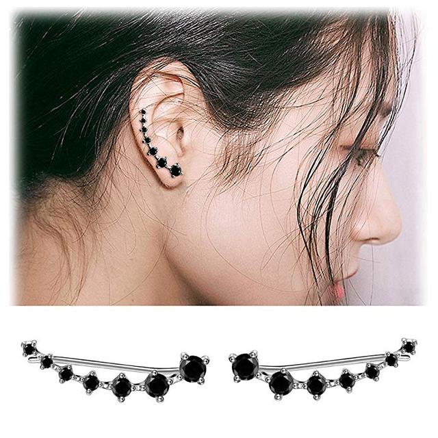 Sparkling Dangle Earrings-Silver-State of Style