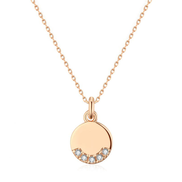 Sparkling Dangle Necklace | Hot Charm Jewellery-White zircon-45cm-State of Style