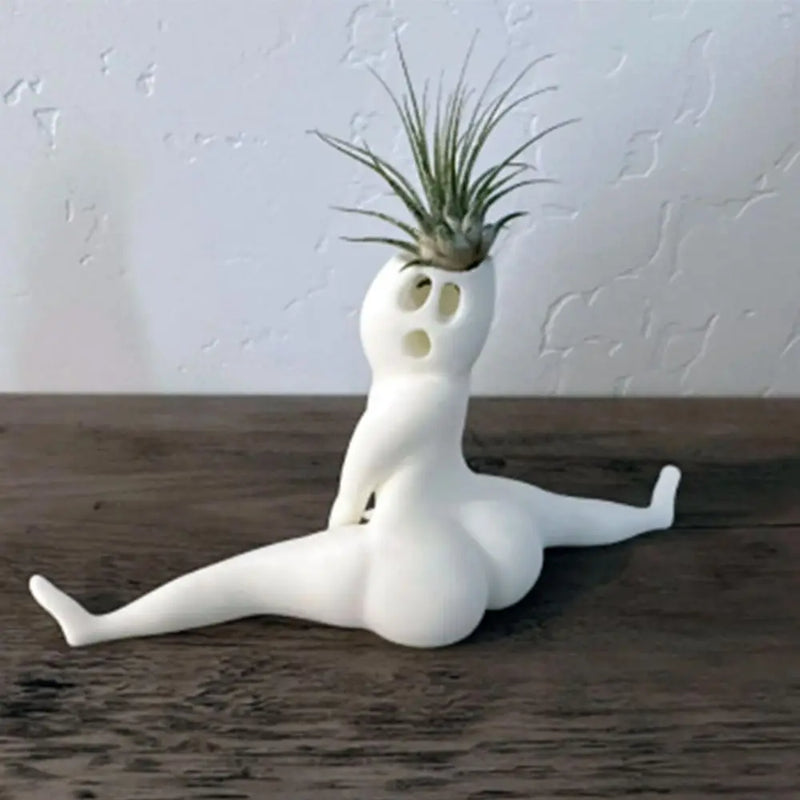 SpookyBuddy Ghost-Shaped Air Plant Display-State of Style