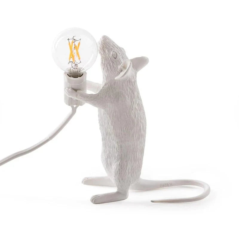 SqueakLight Mouse lamp-Standing Mouse / Gold-State of Style