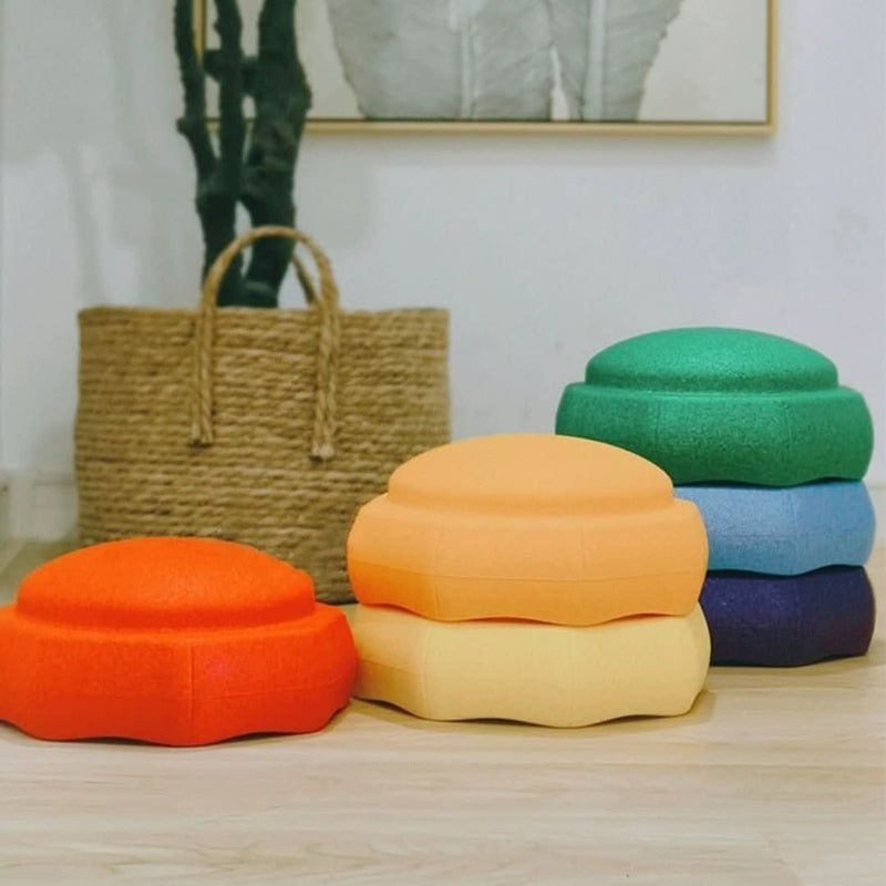 Stackable Stepping Stones for Creative Play and Balance - StepJoy-Red-State of Style