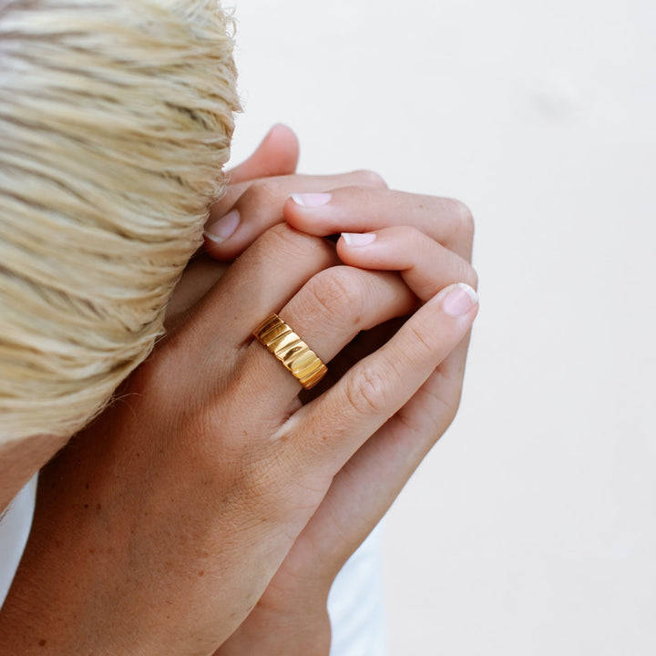 Statement Ring - Stella-6-Gold-State of Style