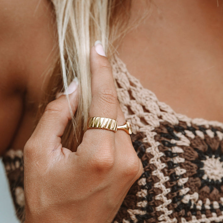 Statement Ring - Stella-6-Gold-State of Style