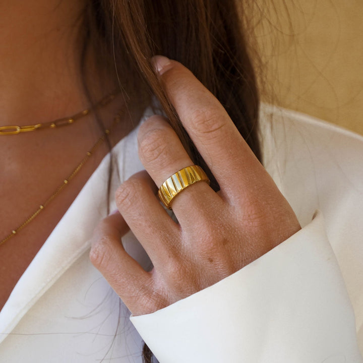 Statement Ring - Stella-6-Gold-State of Style