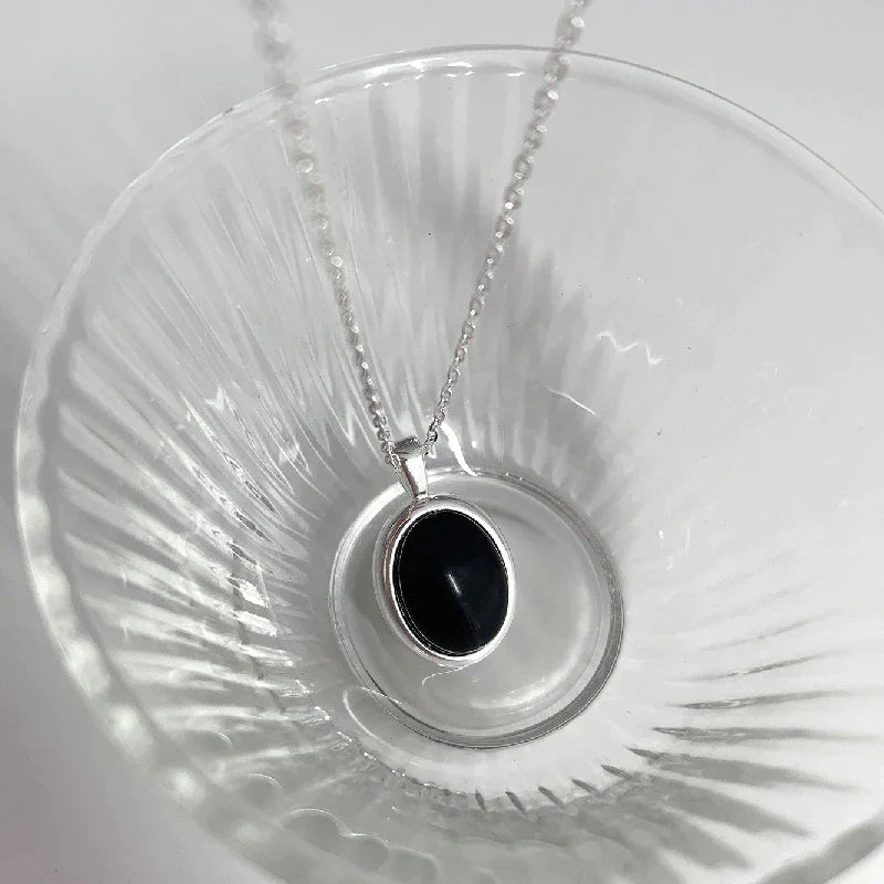 Stunning Black Opal Necklace-State of Style