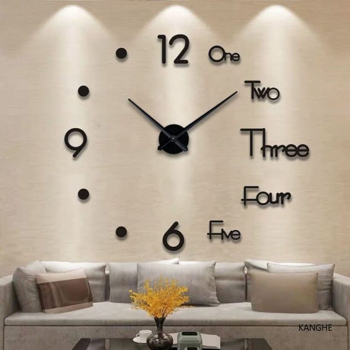 Stylish 3D Wall Clock - TimeFlow-Small (40cm)-Variant 1-State of Style